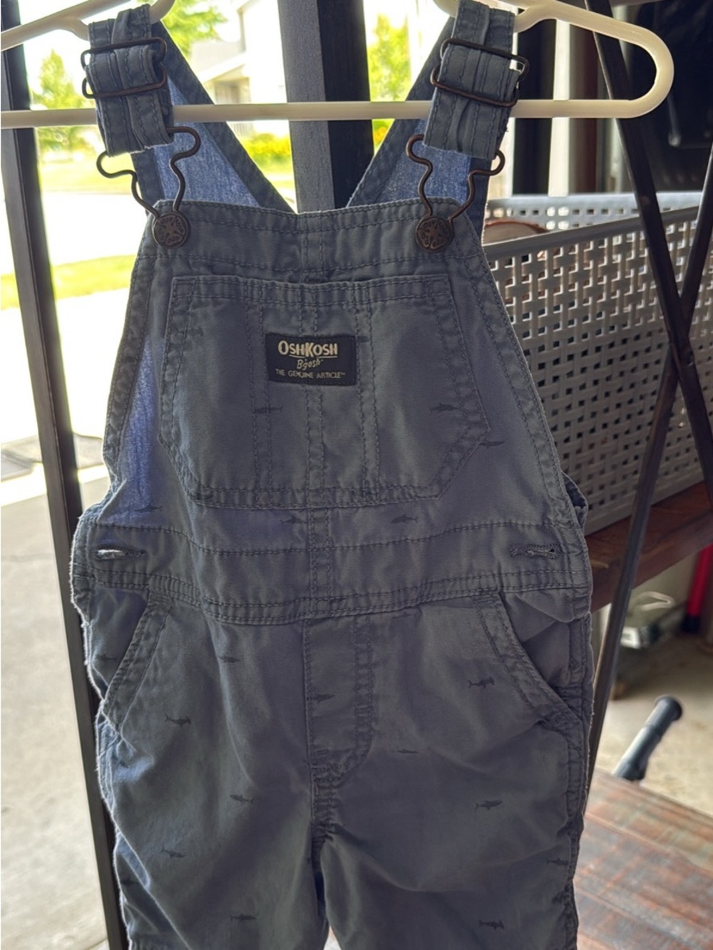OshKosh B'gosh Slate Blue Toddler Bib Overalls